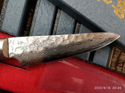 Кухонный Нож Мелкий (Small) VG-10 Damascus Hammer