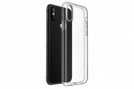 Silicone case iPhone Xs Max (прозрачный)