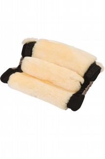 Муфта меховая. Коричневый меланж