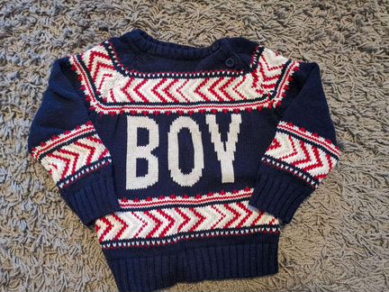 Свитер на мальчика BOY 80 см на год