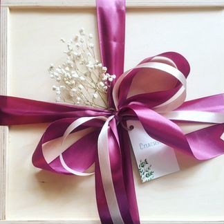 Деревянный короб с крышкой