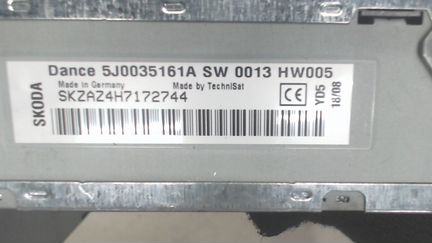 Магнитола Skoda Fabia, 2008