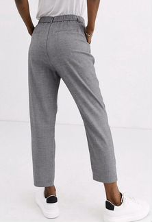 Серые прямые брюки stradivarius ASOS