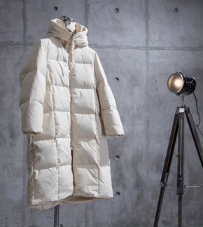 Jil Sander длинный пуховик на молнии