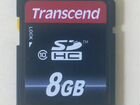 Карта памяти SD Transcend 8 Gb 10 класс объявление продам