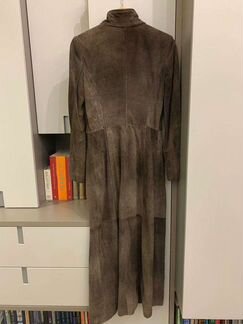 Кожанное(в ощущениях замша) женское пальто Guerrie