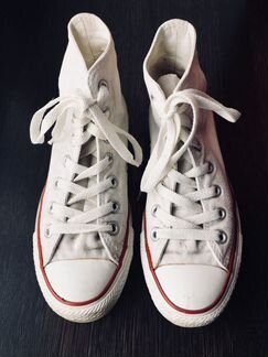 Классические белые Converse из Парижа
