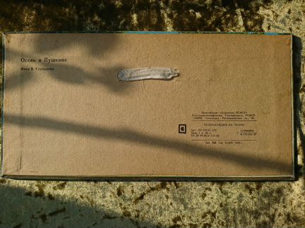 Осень в Пушкине репродукция на ткани