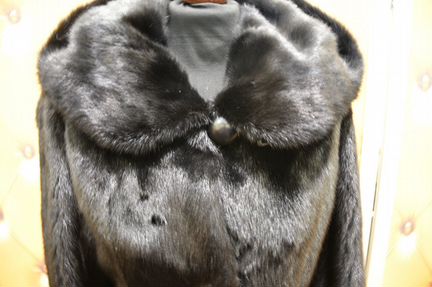 Шуба норковая с поясом 44-46рр