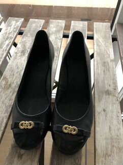 Балетки кожаные на танкетке Cole Haan