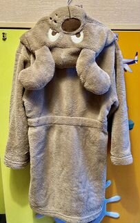 Плюшевый халатик с собачкой 110-116