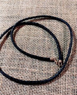 Кожаный шнурок - гайтан для крестиков и кулонов