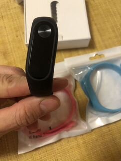 Xiaomi band mi2 трекер с разноцветными насадками