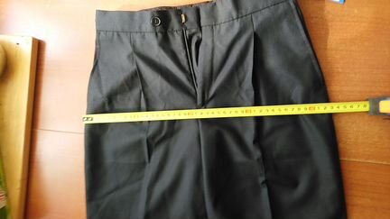 Новые школьные брюки, темно синие р. 158