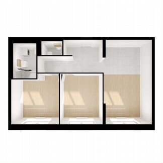 2-к квартира, 60.8 м², 2/24 эт.