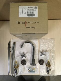 Смеситель для раковины на три отверстия fima carlo